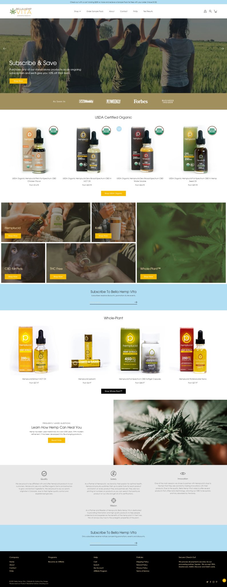 Custom Designed E-Commerce Website - Inventory Size 3 - 10 Products or Services - 7am Epiphany Design &amp; Marketing